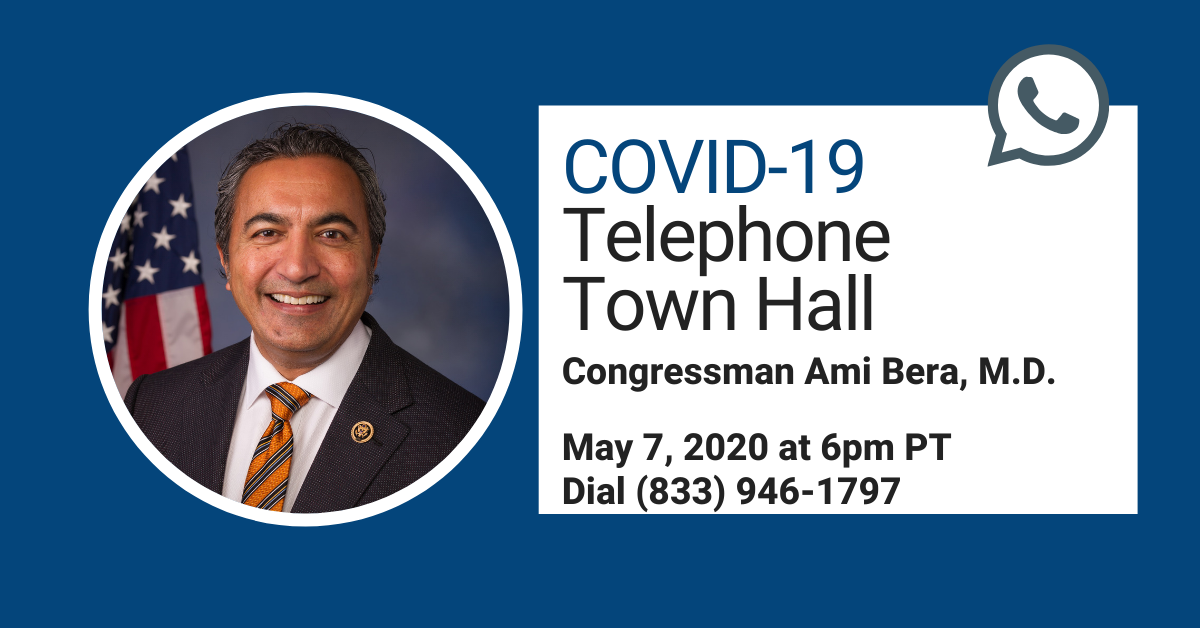 May 7 telephone town hall